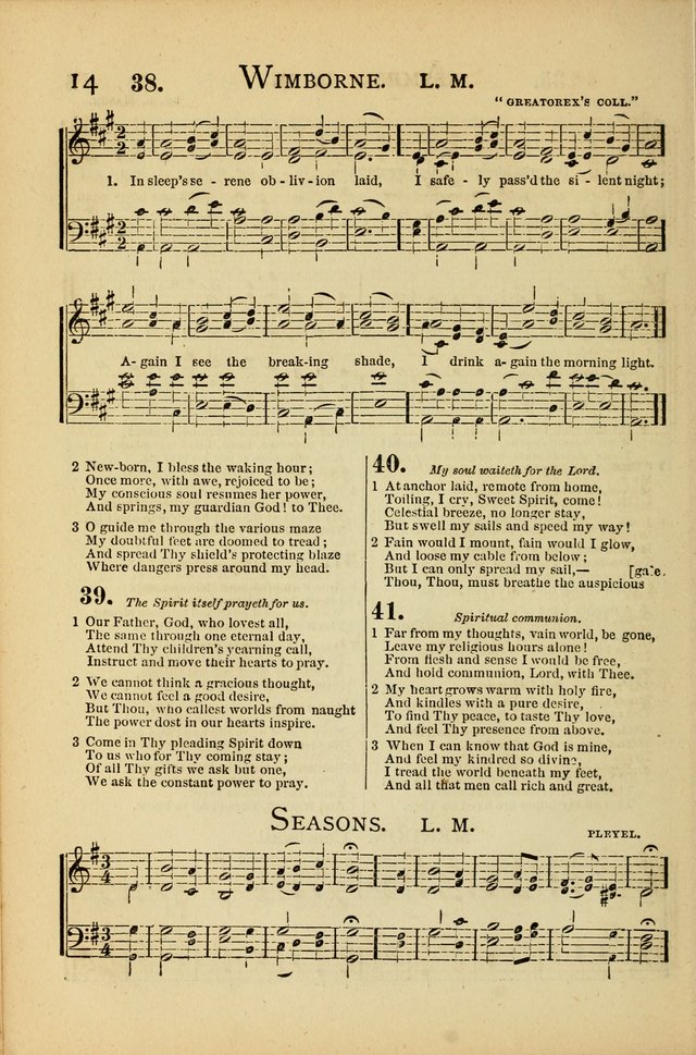 National Hymn and Tune Book: for congregations, schools and the home page 14