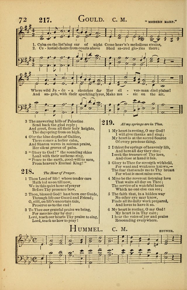 National Hymn and Tune Book: for congregations, schools and the home page 72