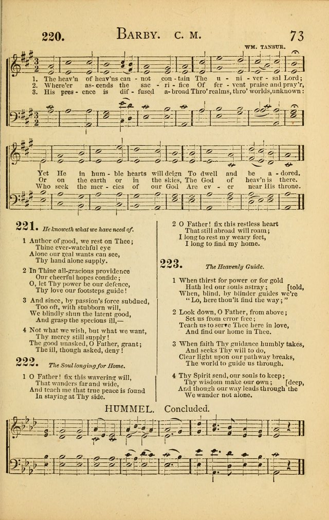 National Hymn and Tune Book: for congregations, schools and the home page 73
