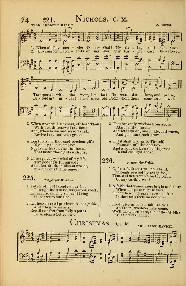 National Hymn and Tune Book: for congregations, schools and the home page 74