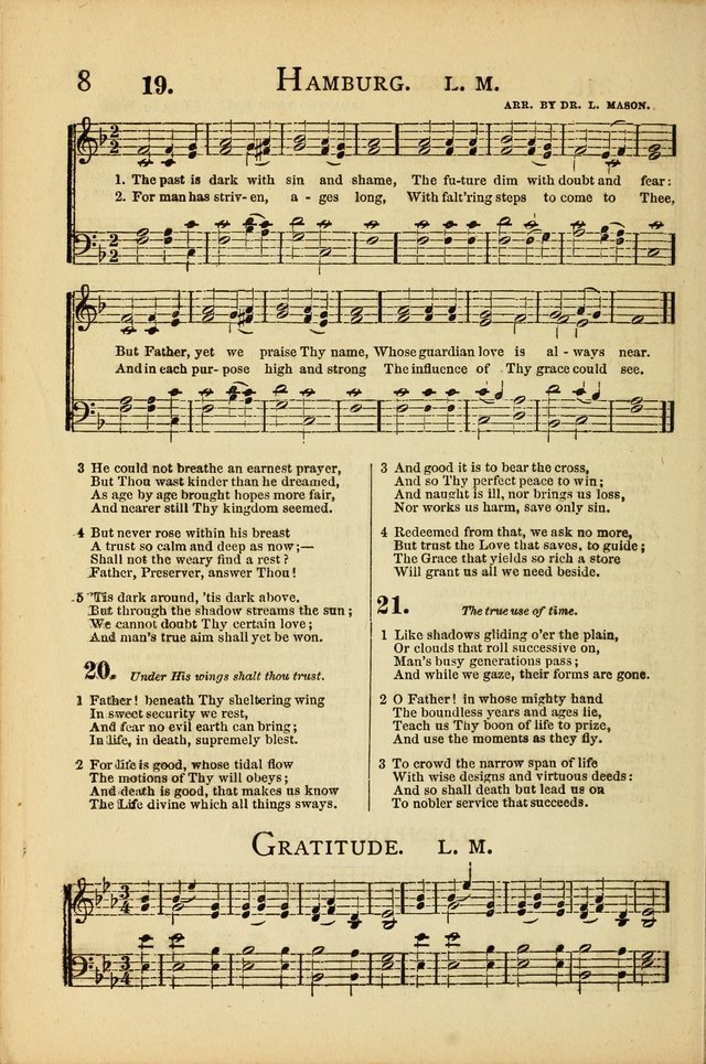 National Hymn and Tune Book: for congregations, schools and the home page 8
