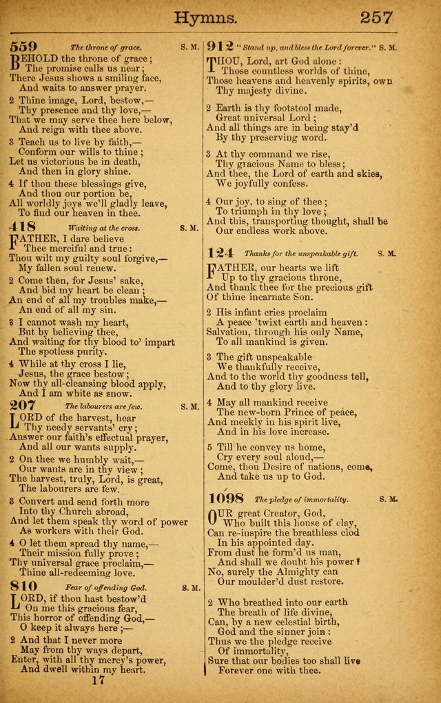 New Hymn and Tune Book: an Offering of Praise for the Use of the African M. E. Zion Church of America page 262