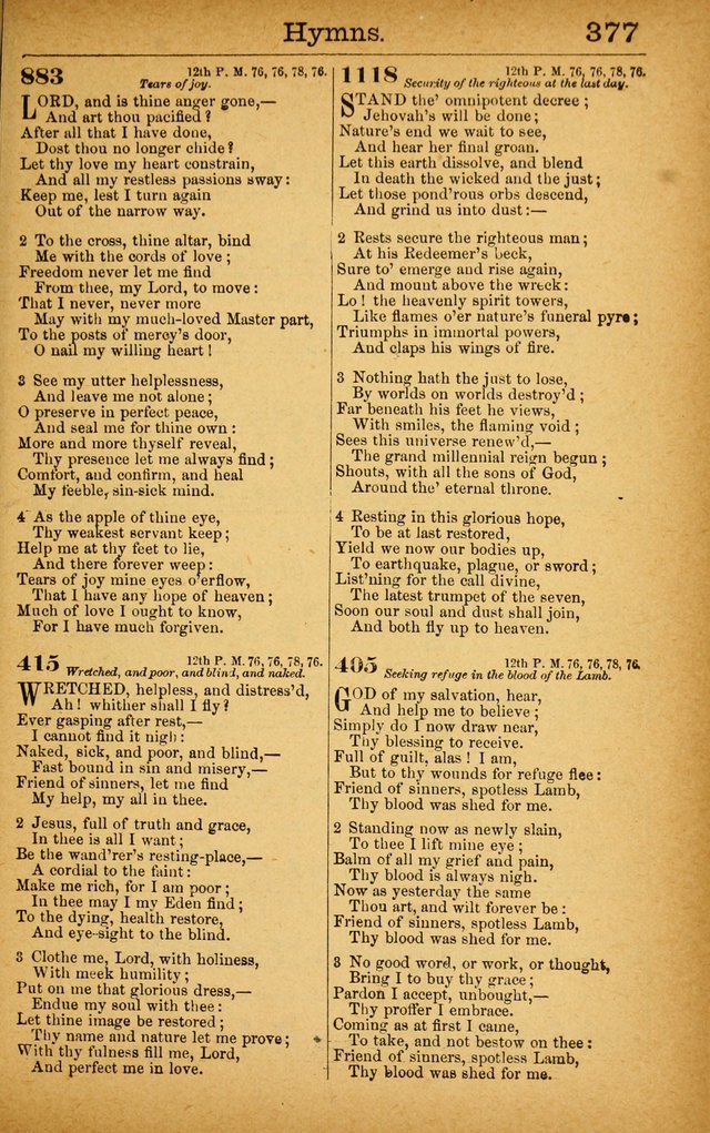 New Hymn and Tune Book: an Offering of Praise for the Use of the African M. E. Zion Church of America page 382