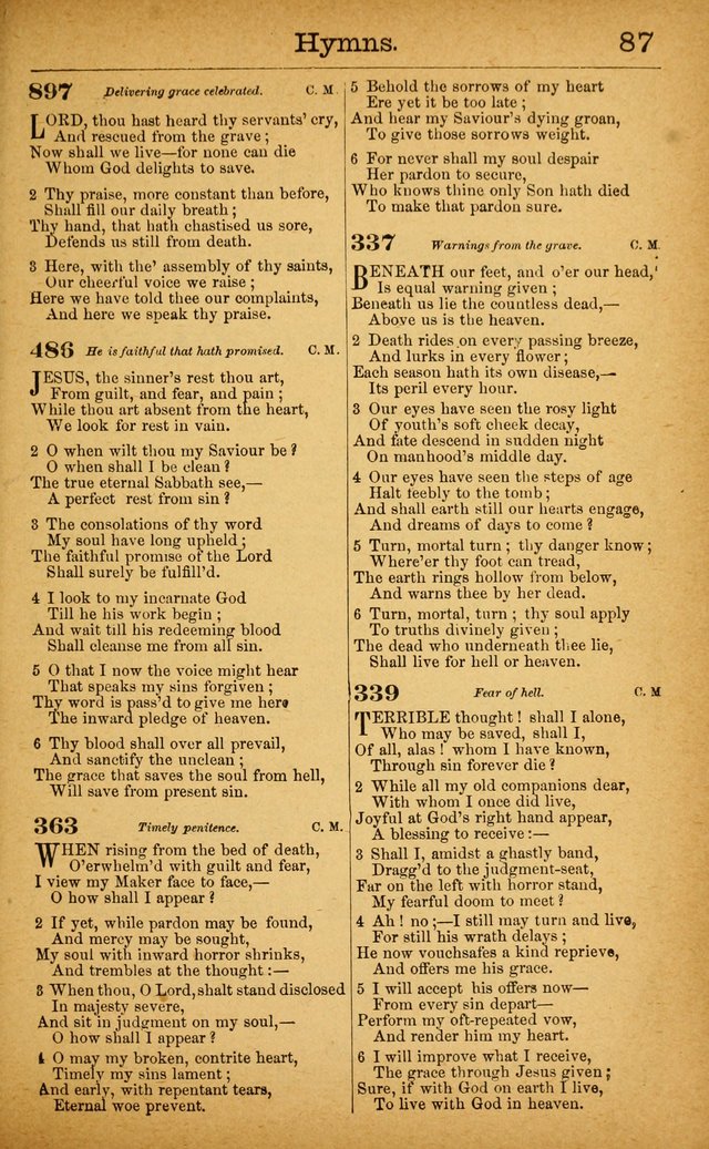 New Hymn and Tune Book: an Offering of Praise for the Use of the African M. E. Zion Church of America page 92
