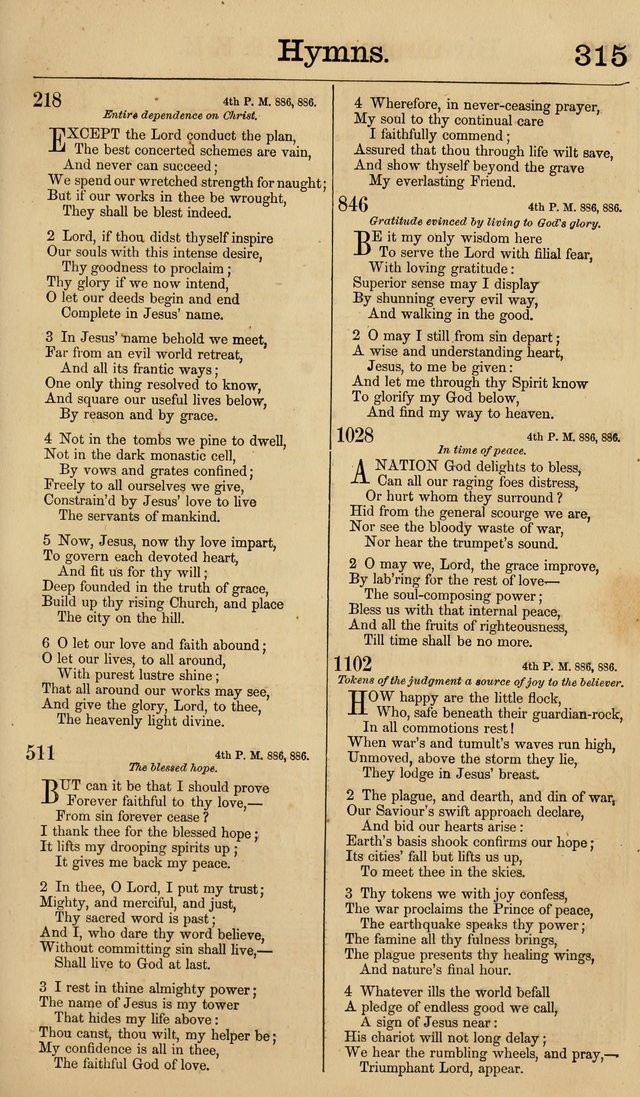 New Hymn and Tune book: an Offering of Praise for the Methodist Episcopal Church page 322