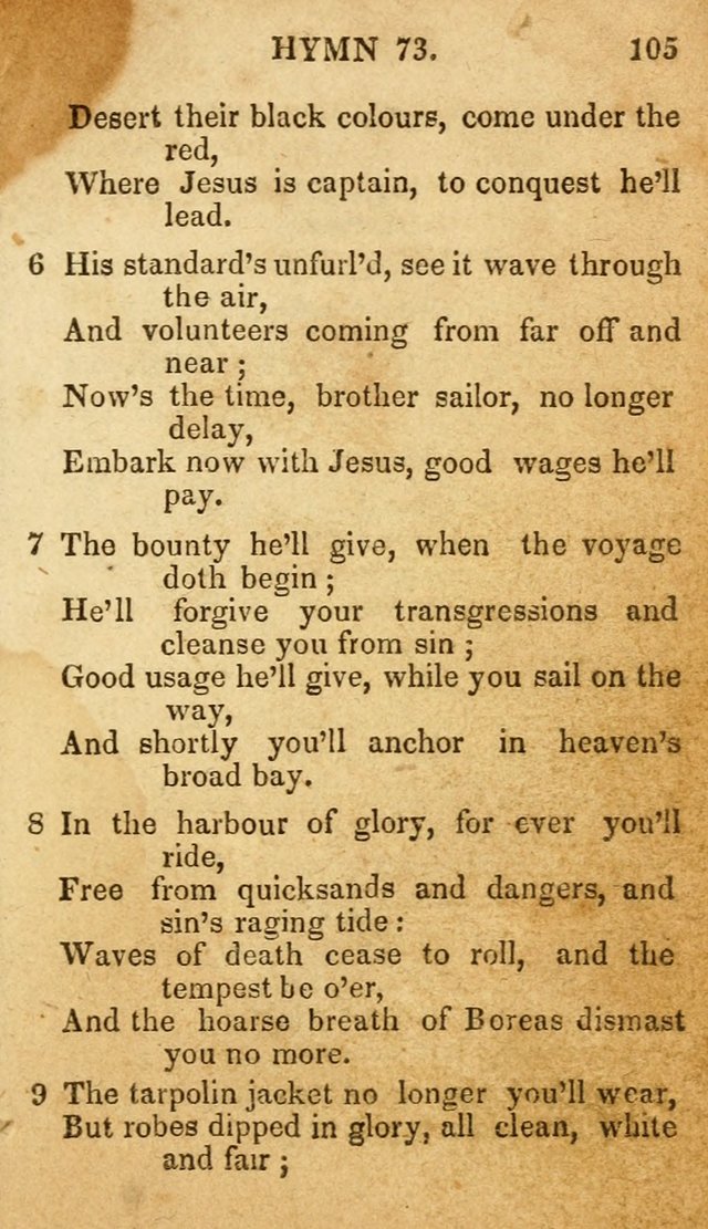 The New and Improved Camp Meeting Hymn Book: being a choice selection of hymns from the most approved authors. Designed to aid in the public and private devotions of Christians page 112