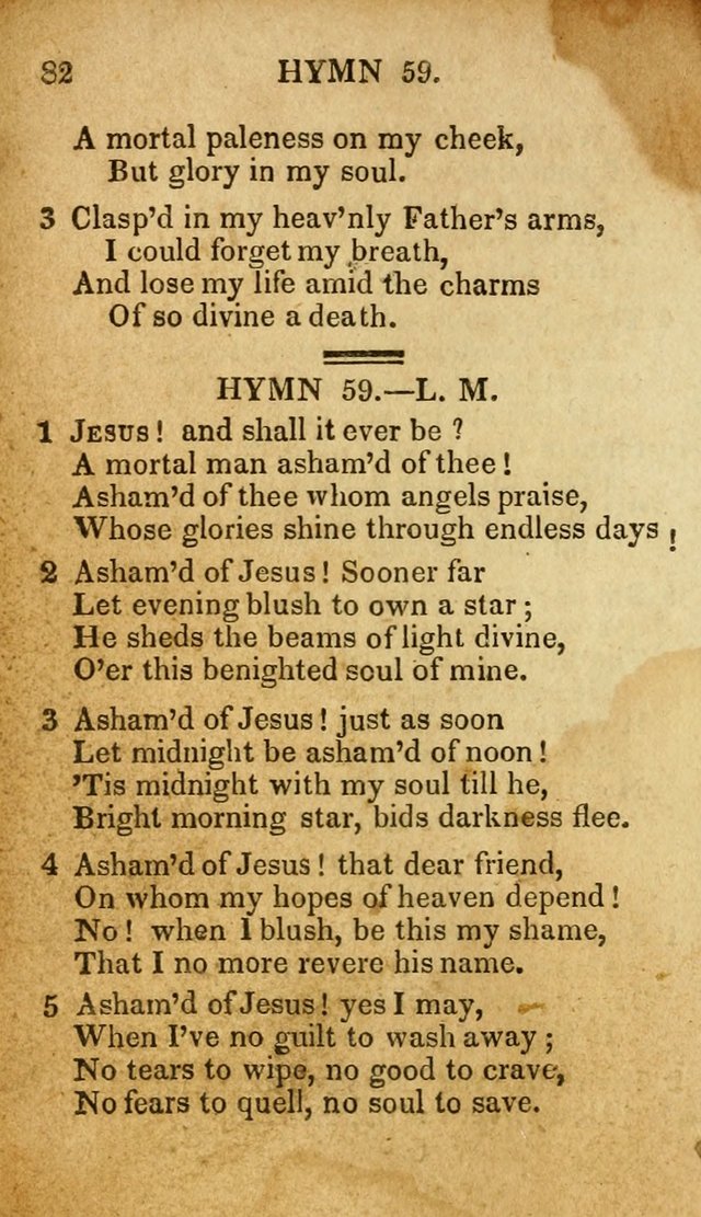 The New and Improved Camp Meeting Hymn Book: being a choice selection of hymns from the most approved authors. Designed to aid in the public and private devotions of Christians page 89