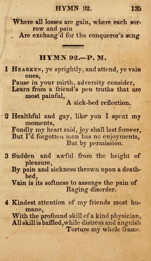 The New and Improved Camp Meeting Hymn Book; being a choice selection of hymns from the most approved authors designed to aid in the public and private devotion of Christians (4th ed. Stereotype) page 137