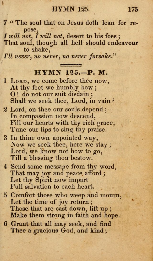 The New and Improved Camp Meeting Hymn Book; being a choice selection of hymns from the most approved authors designed to aid in the public and private devotion of Christians (4th ed. Stereotype) page 177