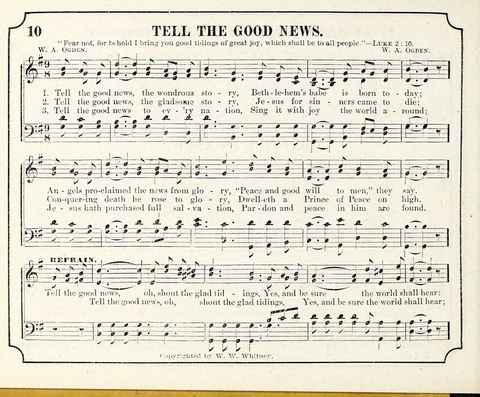 New Joy Bells: a collection of choice music for the Sunday-school, embracing several first prize songs written for the national content, besides a select variety of new songs never published before page 10