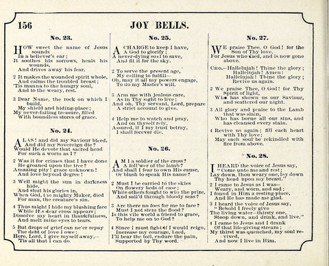 New Joy Bells: a collection of choice music for the Sunday-school, embracing several first prize songs written for the national content, besides a select variety of new songs never published before page 156