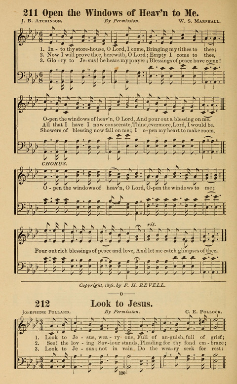 The New Jubilee Harp: or Christian hymns and song. a new collection of hymns and tunes for public and social worship page 120