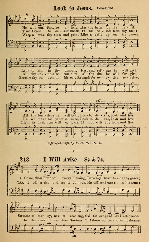 The New Jubilee Harp: or Christian hymns and song. a new collection of hymns and tunes for public and social worship page 121