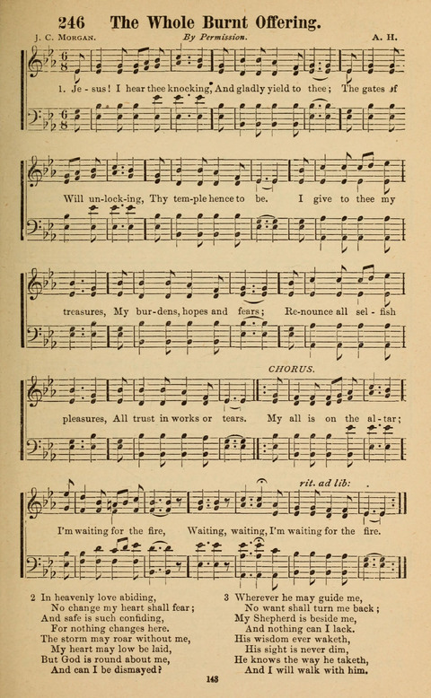 The New Jubilee Harp: or Christian hymns and song. a new collection of hymns and tunes for public and social worship page 143