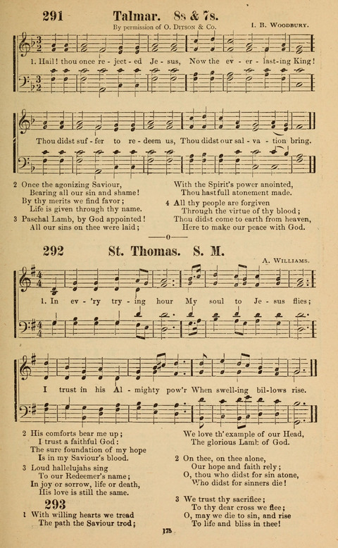 The New Jubilee Harp: or Christian hymns and song. a new collection of hymns and tunes for public and social worship page 175