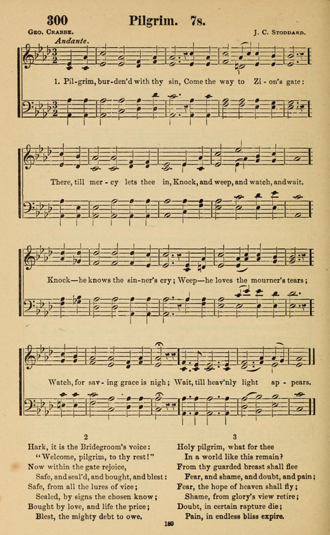 The New Jubilee Harp: or Christian hymns and song. a new collection of hymns and tunes for public and social worship page 180