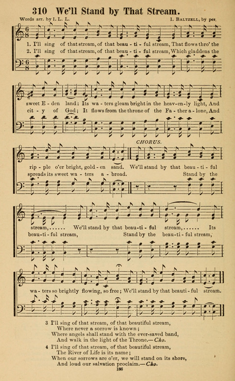 The New Jubilee Harp: or Christian hymns and song. a new collection of hymns and tunes for public and social worship page 186
