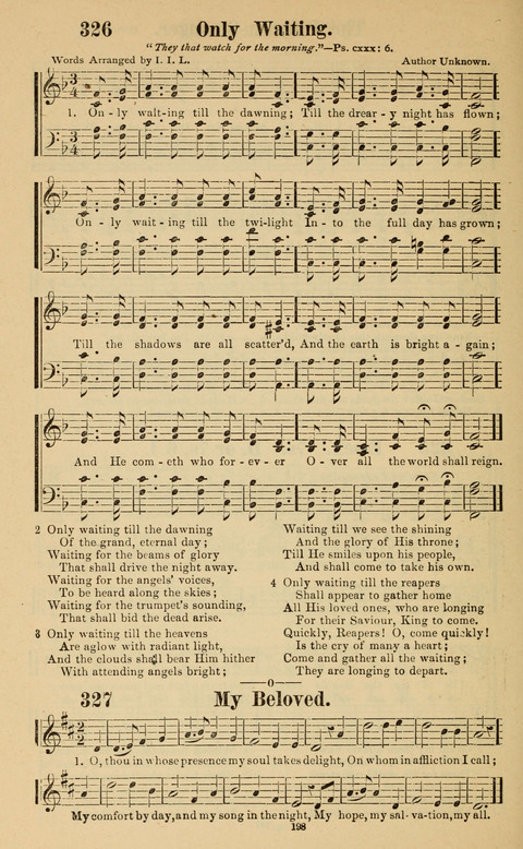 The New Jubilee Harp: or Christian hymns and song. a new collection of hymns and tunes for public and social worship page 198