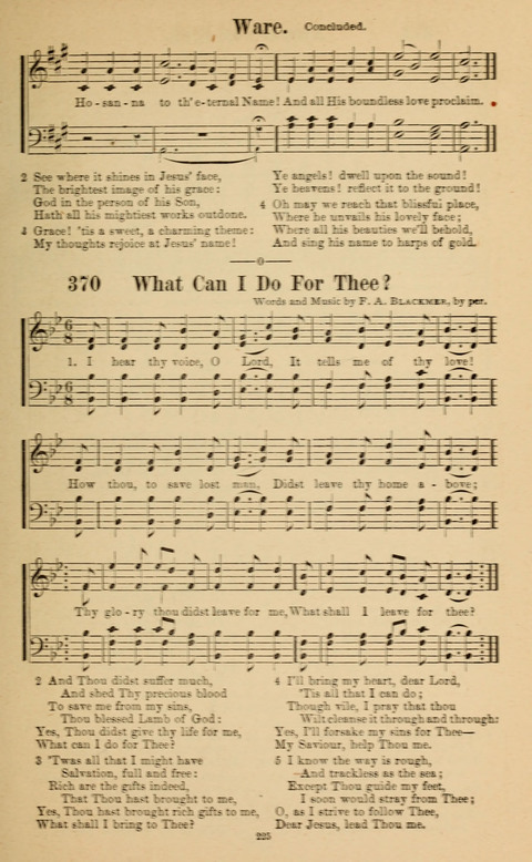 The New Jubilee Harp: or Christian hymns and song. a new collection of hymns and tunes for public and social worship page 225