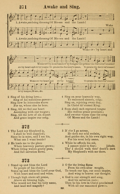 The New Jubilee Harp: or Christian hymns and song. a new collection of hymns and tunes for public and social worship page 226