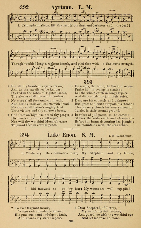 The New Jubilee Harp: or Christian hymns and song. a new collection of hymns and tunes for public and social worship page 236