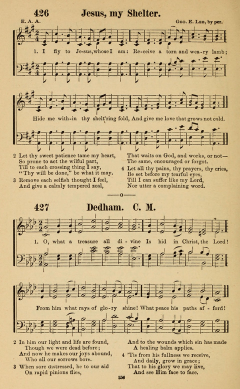 The New Jubilee Harp: or Christian hymns and song. a new collection of hymns and tunes for public and social worship page 256