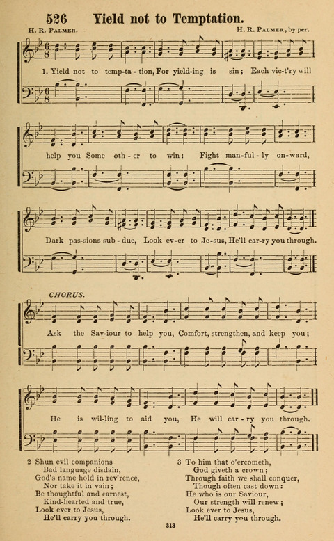 The New Jubilee Harp: or Christian hymns and song. a new collection of hymns and tunes for public and social worship page 313