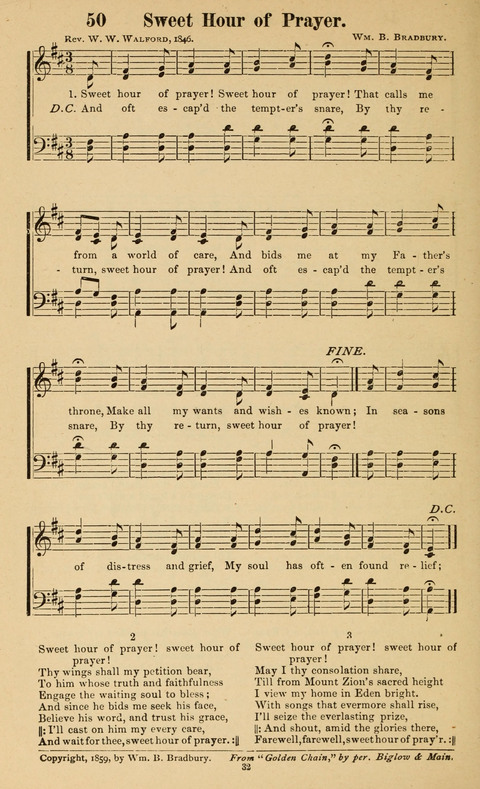 The New Jubilee Harp: or Christian hymns and song. a new collection of hymns and tunes for public and social worship page 32