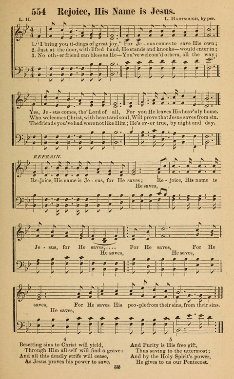The New Jubilee Harp: or Christian hymns and song. a new collection of hymns and tunes for public and social worship page 335