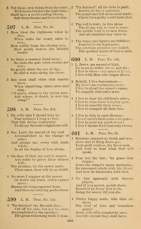 The New Jubilee Harp: or Christian hymns and song. a new collection of hymns and tunes for public and social worship page 363