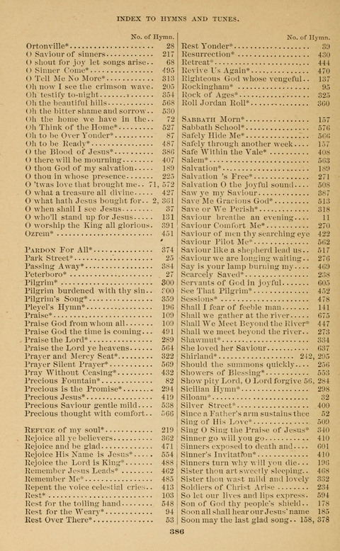 The New Jubilee Harp: or Christian hymns and song. a new collection of hymns and tunes for public and social worship page 386