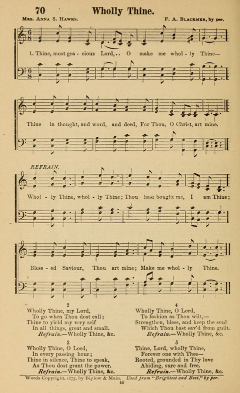 The New Jubilee Harp: or Christian hymns and song. a new collection of hymns and tunes for public and social worship page 44