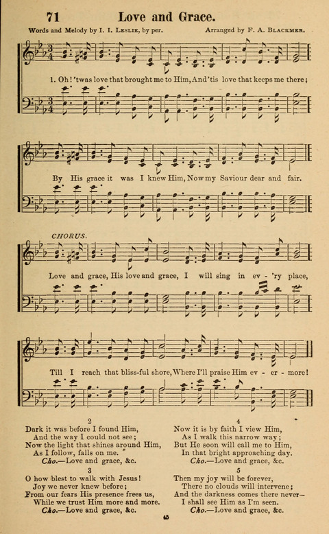 The New Jubilee Harp: or Christian hymns and song. a new collection of hymns and tunes for public and social worship page 45