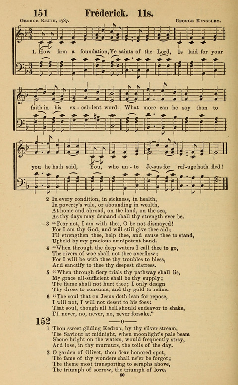 The New Jubilee Harp: or Christian hymns and song. a new collection of hymns and tunes for public and social worship page 90