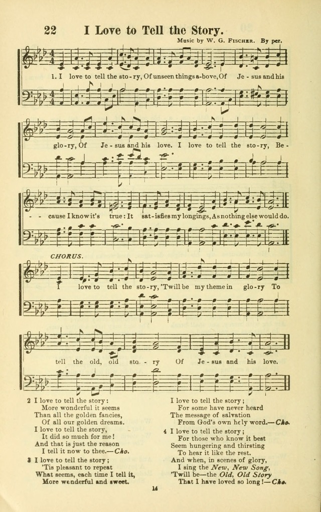 The New Jubilee Harp: or Christian hymns and songs. a new collection of hymns and tunes for public and social worship (With supplement) page 14