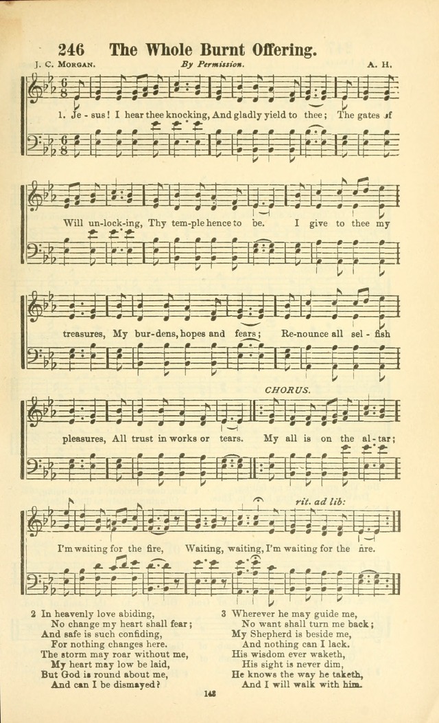 The New Jubilee Harp: or Christian hymns and songs. a new collection of hymns and tunes for public and social worship (With supplement) page 143