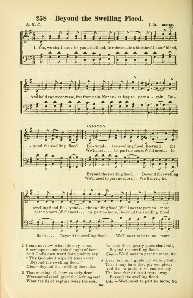 The New Jubilee Harp: or Christian hymns and songs. a new collection of hymns and tunes for public and social worship (With supplement) page 152