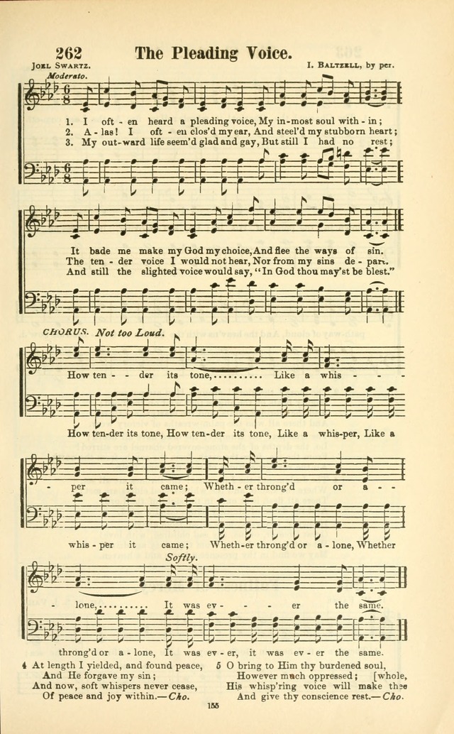 The New Jubilee Harp: or Christian hymns and songs. a new collection of hymns and tunes for public and social worship (With supplement) page 155