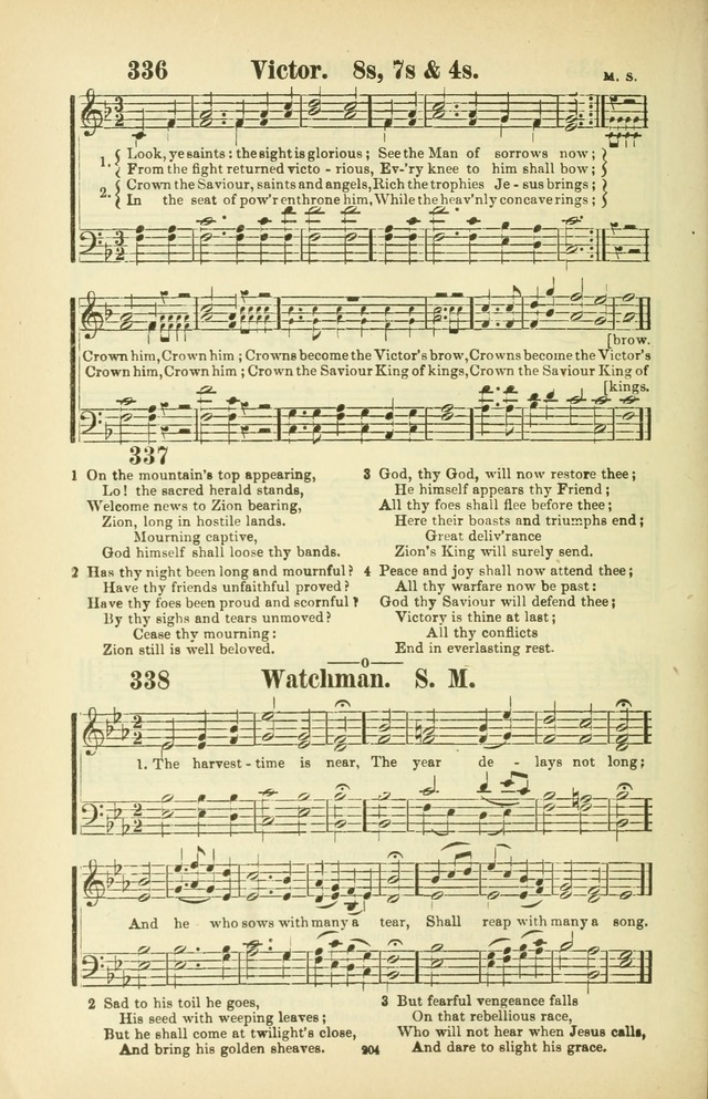 The New Jubilee Harp: or Christian hymns and songs. a new collection of hymns and tunes for public and social worship (With supplement) page 206