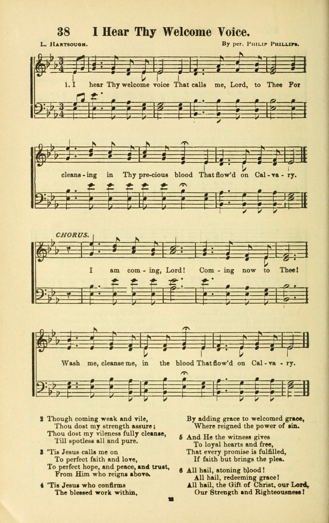 The New Jubilee Harp: or Christian hymns and songs. a new collection of hymns and tunes for public and social worship (With supplement) page 22