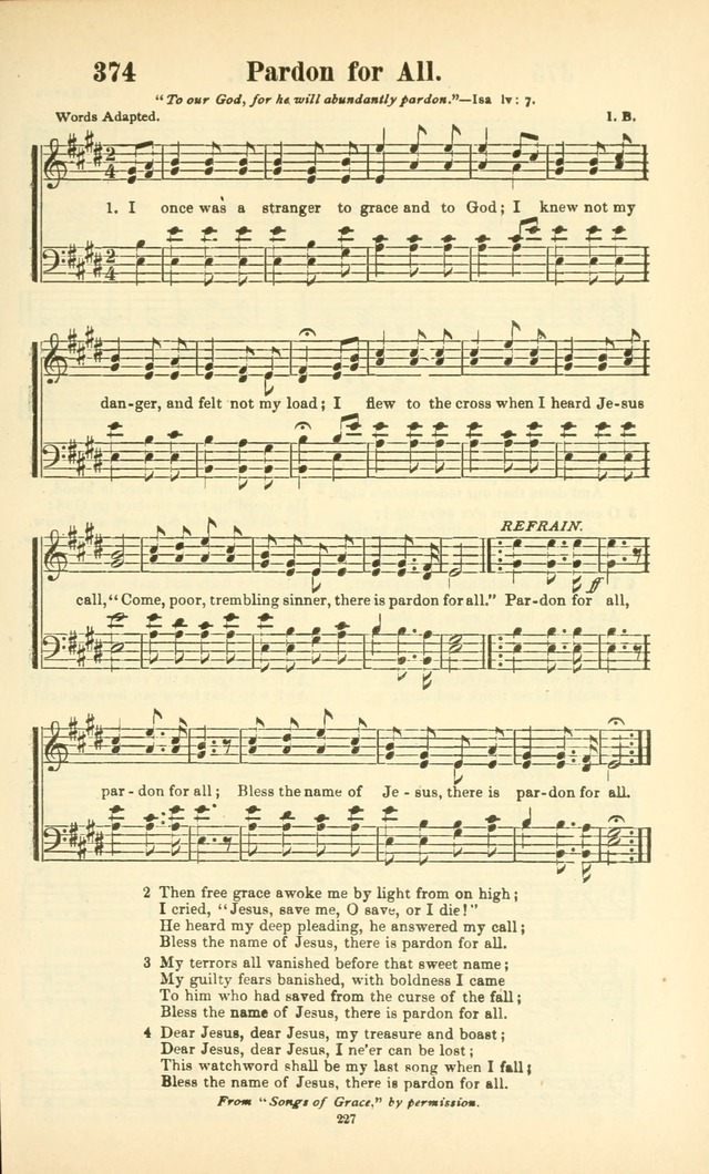 The New Jubilee Harp: or Christian hymns and songs. a new collection of hymns and tunes for public and social worship (With supplement) page 229