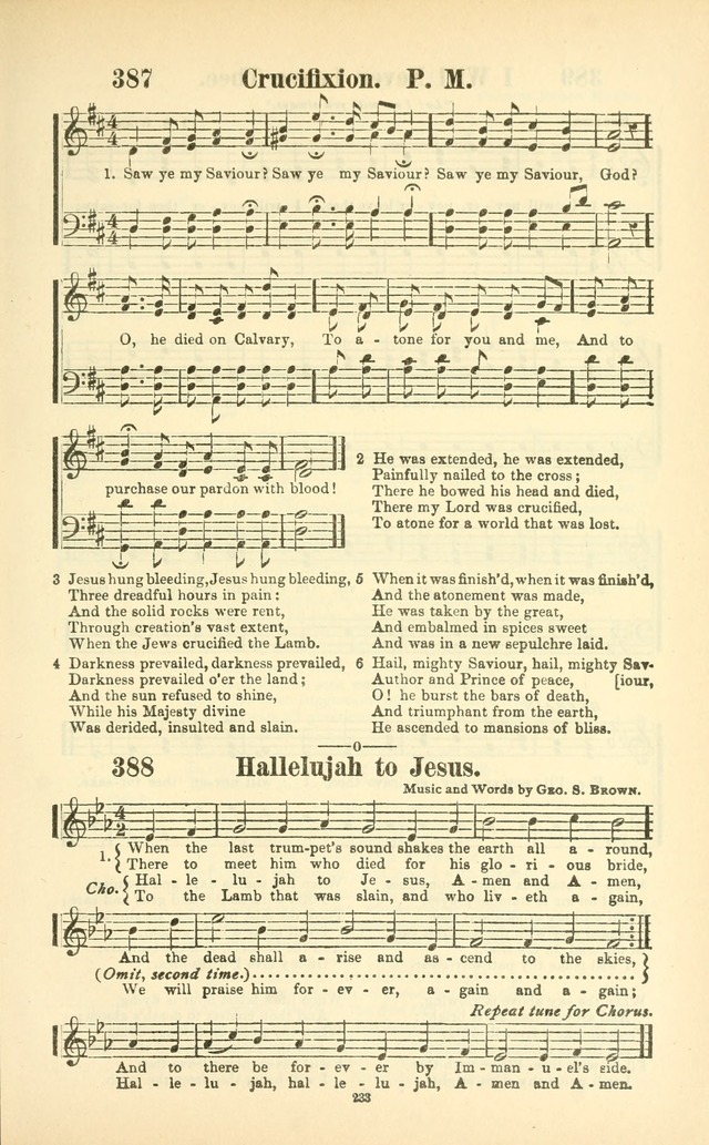 The New Jubilee Harp: or Christian hymns and songs. a new collection of hymns and tunes for public and social worship (With supplement) page 235