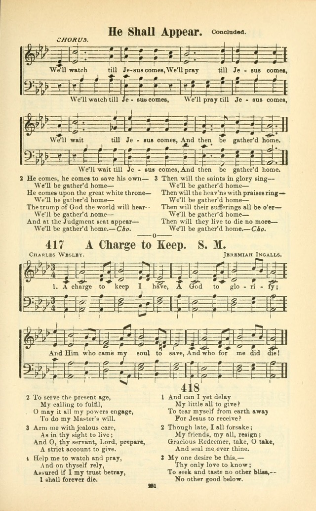The New Jubilee Harp: or Christian hymns and songs. a new collection of hymns and tunes for public and social worship (With supplement) page 255