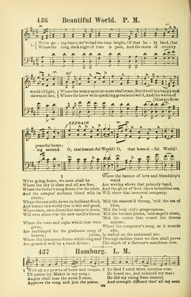 The New Jubilee Harp: or Christian hymns and songs. a new collection of hymns and tunes for public and social worship (With supplement) page 266