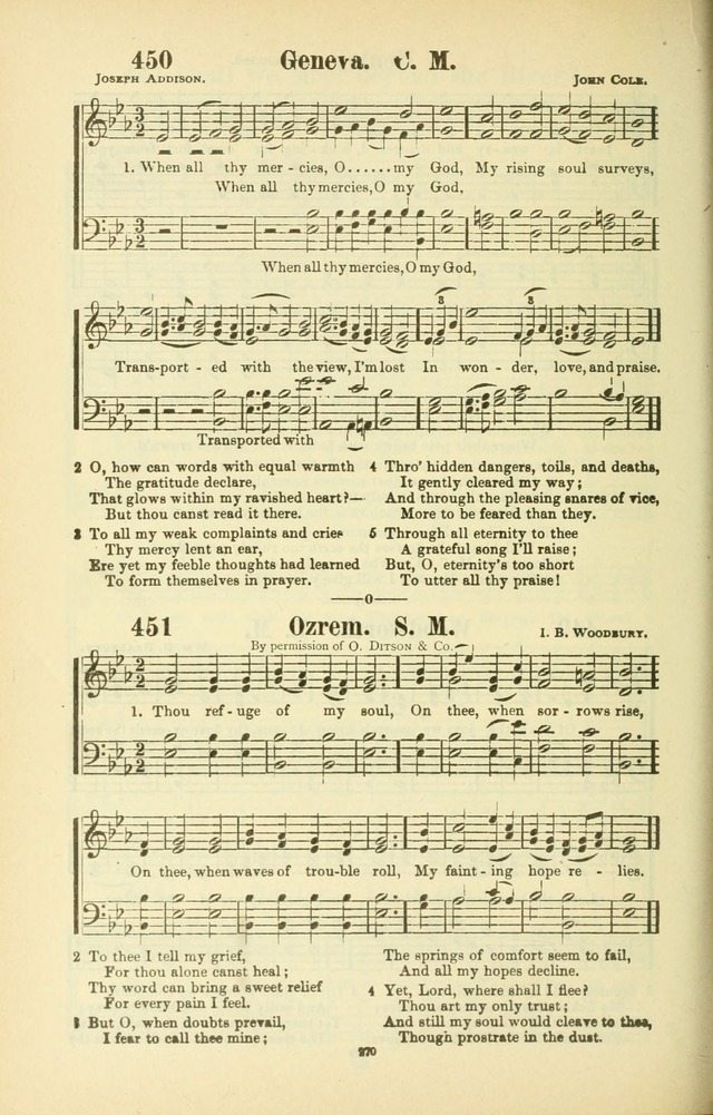 The New Jubilee Harp: or Christian hymns and songs. a new collection of hymns and tunes for public and social worship (With supplement) page 274
