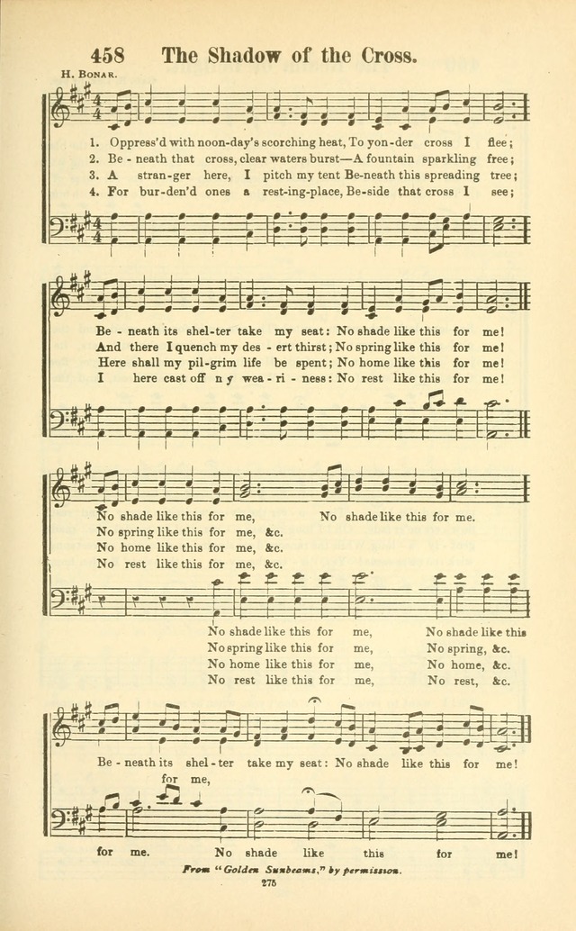The New Jubilee Harp: or Christian hymns and songs. a new collection of hymns and tunes for public and social worship (With supplement) page 279