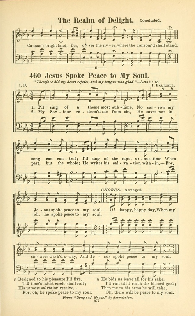 The New Jubilee Harp: or Christian hymns and songs. a new collection of hymns and tunes for public and social worship (With supplement) page 281