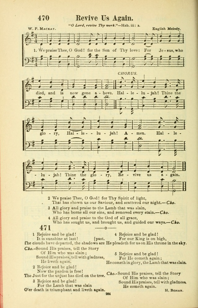 The New Jubilee Harp: or Christian hymns and songs. a new collection of hymns and tunes for public and social worship (With supplement) page 288