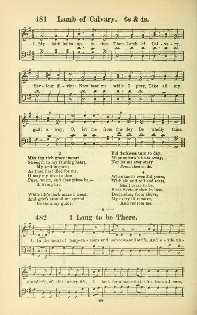 The New Jubilee Harp: or Christian hymns and songs. a new collection of hymns and tunes for public and social worship (With supplement) page 292