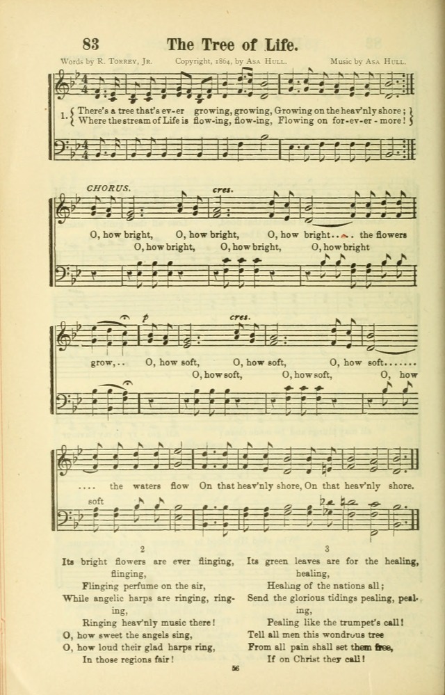 The New Jubilee Harp: or Christian hymns and songs. a new collection of hymns and tunes for public and social worship (With supplement) page 56